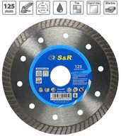 Diamantový rezací kotúč S&R Turbo 125 x 7 mm Diamantový rezací kotúč S&R Turbo 125 x 7 mm