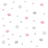 nálepky na stenu, sklo, nábytok, DOTS, ružová, šedá nálepky na stenu, sklo, nábytok, DOTS, ružová, šedá