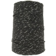 Macrame struna točená striebornou niťou 3mm, 200m Macrame struna točená striebornou niťou 3mm, 200m