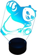 3D LED NOČNÁ LAMPA KUNG FU PANDA FARBA USB DIAĽK 3D LED NOČNÁ LAMPA KUNG FU PANDA FARBA USB DIAĽK