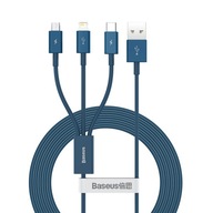 Baseus 3v1 Lightning micro USB C kábel 3,5A 1,5m Baseus 3v1 Lightning micro USB C kábel 3,5A 1,5m