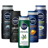 NIVEA MEN x5 pánsky sprchový gél set 500ml NIVEA MEN x5 pánsky sprchový gél set 500ml