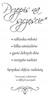 Samolepiaci nápis citát RECEPT na stenu motto Samolepiaci nápis citát RECEPT na stenu motto