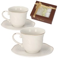 Kávový čajový set Sada šálok 2x240 ml darček ku dňu matiek Kávový čajový set Sada šálok 2x240 ml darček ku dňu matiek