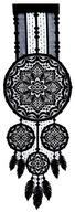 Jacquard Panel Black Dream Catcher B Jacquard Panel Black Dream Catcher B