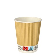 Poháriky z vlnitého papiera 250 ml, priemer 80 mm 25 ks Poháriky z vlnitého papiera 250 ml, priemer 80 mm 25 ks