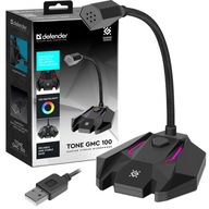 Herný mikrofón pre počítač USB LED stojaci Herný mikrofón pre počítač USB LED stojaci