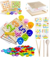 Drevené farebné gule - Montessori kocky + HRA Drevené farebné gule - Montessori kocky + HRA