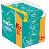 Pampers Fresh Clean vlhčené obrúsky 15 x 80 ks Pampers Fresh Clean vlhčené obrúsky 15 x 80 ks