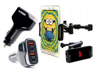 ZDROJ DO AUTA 40W DRŽIAK TELEFONU NA TABLET ZDROJ DO AUTA 40W DRŽIAK TELEFONU NA TABLET