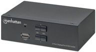 DisplayPort / USB 2.0 KVM prepínač 2x1 4K*60Hz