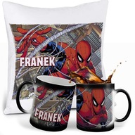 SPIDERMAN SET MAGICKÝ HRNČEK + VANKÚŠ + MENO SPIDERMAN SET MAGICKÝ HRNČEK + VANKÚŠ + MENO