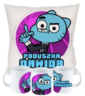 DARČEKOVÁ SÚPRAVA VANKÚŠ, GUMBALL HRNÍČEK + MENO DARČEKOVÁ SÚPRAVA VANKÚŠ, GUMBALL HRNÍČEK + MENO