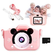 DIGITÁLNA FOTOAPARÁT PRE DIEŤA + SELFIE KAMERA + 5 HER + VIDEOFILMY RUŽOVÁ MYŠ DIGITÁLNA FOTOAPARÁT PRE DIEŤA + SELFIE KAMERA + 5 HER + VIDEOFILMY RUŽOVÁ MYŠ