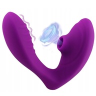 Sací motýľový vibračný masážny prístroj s penisom 2v1