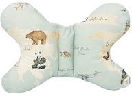 Antišokový motýľový vankúš Mapa sveta