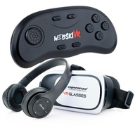 VR 3D OKULIARE SO SLÚCHADLAMI + DIAĽKOVÝ OVLÁDAČ VR 3D OKULIARE SO SLÚCHADLAMI + DIAĽKOVÝ OVLÁDAČ
