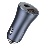 Baseus Pro autonabíjačka, USB + USB-C, QC4.0+, PD, SCP, 40W (sivá) Baseus Pro autonabíjačka, USB + USB-C, QC4.0+, PD, SCP, 40W (sivá)