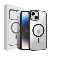 TRANSPARENTNÉ MAGNETICKÉ POUZDRO NA IPHONE 13 | ČIERNA