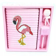 PLYŠOVÝ ZÁPISNÍK FLAMINGO S PEROM, RÔZNE FARBY PLYŠOVÝ ZÁPISNÍK FLAMINGO S PEROM, RÔZNE FARBY