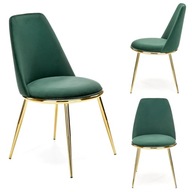 Velúrové zlaté kreslo do obývacej izby Glamour K460 Green Velúrové zlaté kreslo do obývacej izby Glamour K460 Green