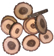 Plátky dubového dreva NATURAL, kotúče 11-15 cm/30 ks