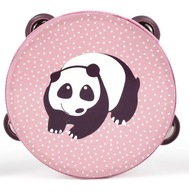 Hudobný nástroj Magni Ružová tamburína s pandou
