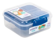 Sistema LUNCHBOX bento 5-komorový modrý obedár Sistema LUNCHBOX bento 5-komorový modrý obedár