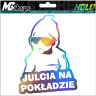 Nálepka na okno JULCIA ON BOARD HOLOGRAM Nálepka na okno JULCIA ON BOARD HOLOGRAM