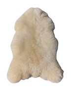 Prírodná biela ovčia koža - anglická - XL