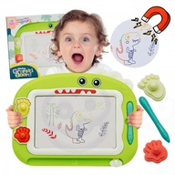 Farebná magnetická tabuľa WOOPIE Scrapbook + 2 Dinosaurské pečiatky Farebná magnetická tabuľa WOOPIE Scrapbook + 2 Dinosaurské pečiatky