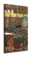 Sam Toft Garden Wheelbarrow - maľba na plátne 30x60 cm