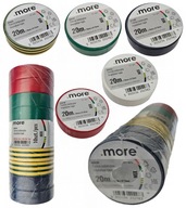 Izolačná páska 19mmx0,13mm MIX FARBY 20M 10ks Izolačná páska 19mmx0,13mm MIX FARBY 20M 10ks