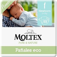 Plienky Moltex Pure & Nature veľkosť 1 (2-5 kg) 88 ks