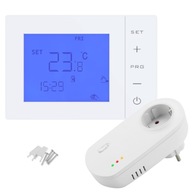 Zásuvkový termostat, LCD bezdrôtový ovládač Zásuvkový termostat, LCD bezdrôtový ovládač