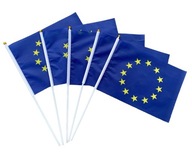 Vlajka na palici EURÓPSKA ÚNIA 30x45cm 5 ks.