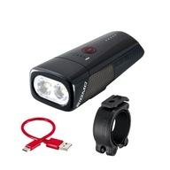 Predná lampa Sigma BUSTER 1100 FL, čierna