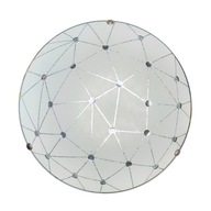 ROCK okrúhle stropné svietidlo 30cm LAMPA 12W LED 800lm 4000K biele kryštály
