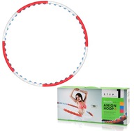 Bielo-červený HULA HOP S MASÁŽNYMI GUĽAMI 105cm Bielo-červený HULA HOP S MASÁŽNYMI GUĽAMI 105cm