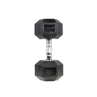 20KG DUMBELL HEX RUBBED CROSSFIT CVIČENIA PROUD