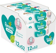 Pampers Sensitive vlhčené obrúsky 12 x 52 ks Pampers Sensitive vlhčené obrúsky 12 x 52 ks