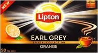 Lipton Earl Grey s oranžovými 50 vreckami