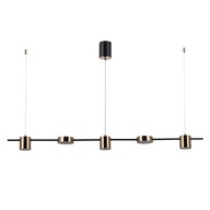 LED závesné svietidlo REMDAL PND-16374-5-BK-4K Italux Moderné stropné LAMP