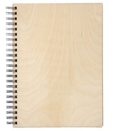 Zápisník, zápisník, drevený zápisník A4, 100 listov