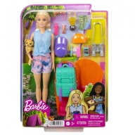 Barbie Camping Bábika Barbie Malibu + príslušenstvo