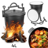 Smaltovaný poľovnícky kotlík 4L HRNIEC Maďarský krbový gril pečienky Smaltovaný poľovnícky kotlík 4L HRNIEC Maďarský krbový gril pečienky