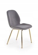 K381 VELVET ASH/GOLD STEEL HALMAR stolička K381 VELVET ASH/GOLD STEEL HALMAR stolička