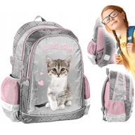 Školský batoh pre dievčatká mačiatka 1-3 ročníka