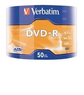 Verbatim DVD-R 16x 4,7 GB 50P SP Matt Silver Wrap 4 Verbatim DVD-R 16x 4,7 GB 50P SP Matt Silver Wrap 4