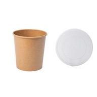 Papierový pohár na polievku s vrchnákom 750ml 50ks